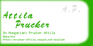 attila prucker business card
